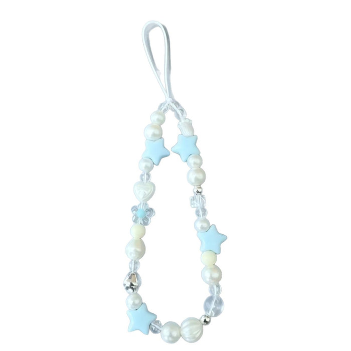 Wholesale Summer Sea Salt Stars Hand-Beaded Phone Strap - Stylish Bag Charm Keychain DIY Craft Supply Gift