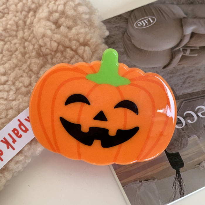 Wholesale Acrylic  series cartoon funny hairpins cartoon ghost pumpkin hair scratch head hair accessories