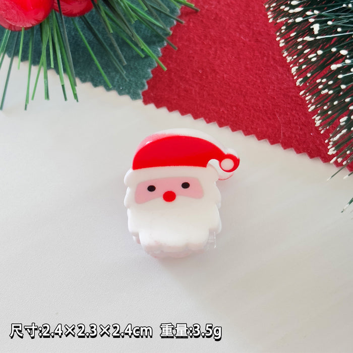 Wholesale Christmas small hairpin gingerbread man Christmas tree snowman small clip cute  hairpin holiday hair accessories