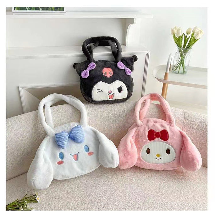 Wholesale Plush Bag cute cartoon girl shoulder bag large capacity handbag bunny girl bag