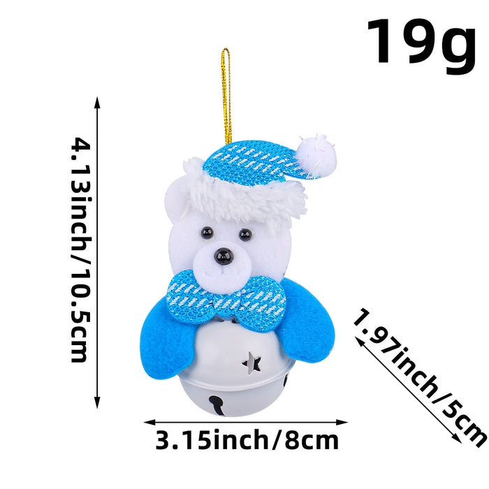 Wholesale Christmas Decorations Christmas Tree Pendants Old Man Doll Holding Bells Christmas Decorations Small Gifts