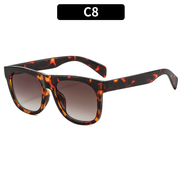 Wholesale Classic Square Retro Sunglasses UV400 Black Frame Gray Lens Modern Fashion Accessory