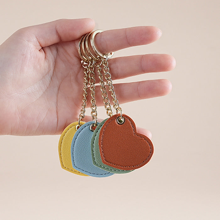 Wholesale Jewelry pendant, heart-shaped leather keychain, cute bag keychain