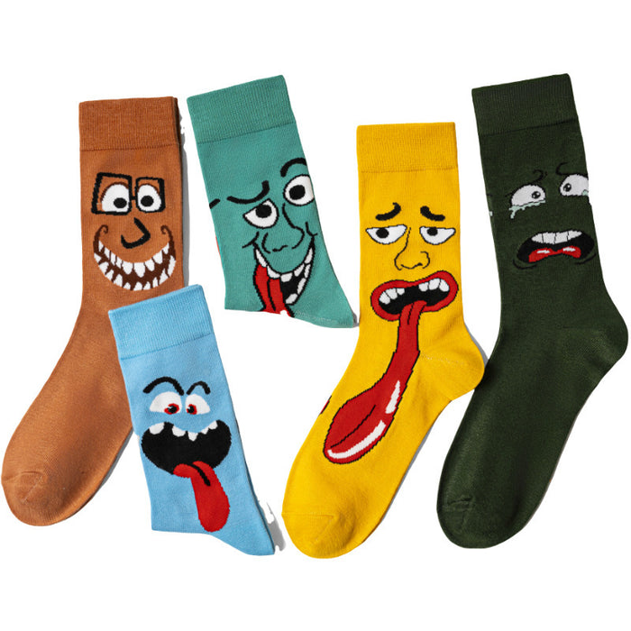 Wholesale Cartoon socks,  mid-calf anime socks,  casual versatile