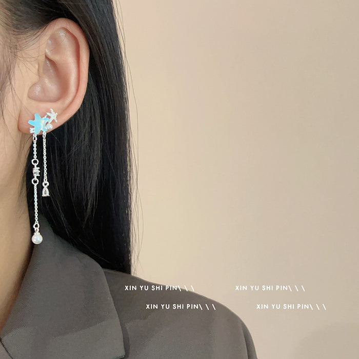 Wholesale Tassel earrings, niche personality, unique fashion temperament, trendy and versatile earrings and earrings