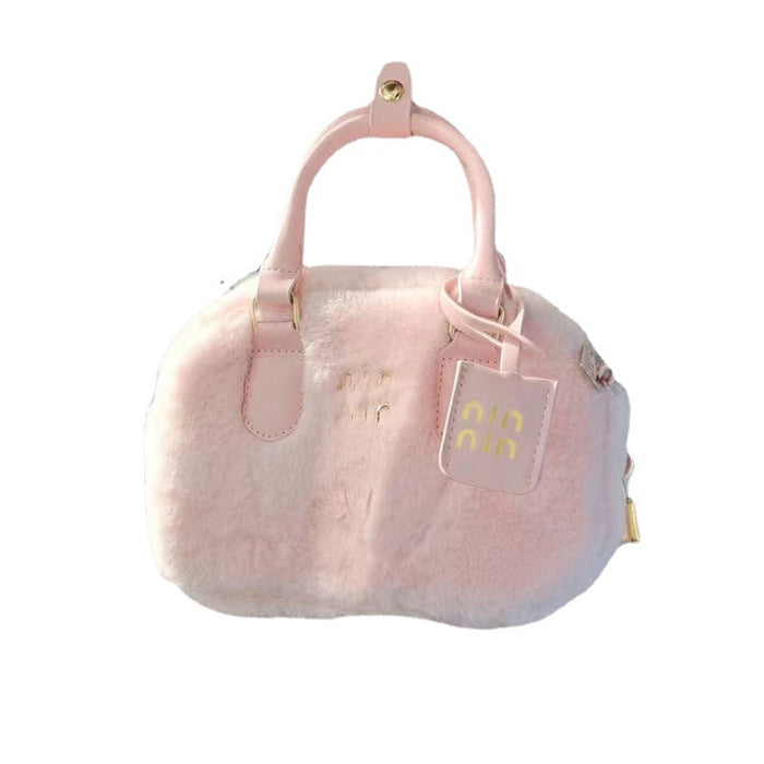 Wholesale Cute Girl Handbag Furry Bag Shoulder Messenger Bag JDC-SD-DRS009