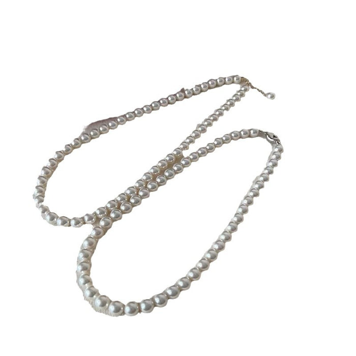 Wholesale Pearl necklace, women's light luxury internet celebrity temperament, simple and high-end feeling, collarbone chain