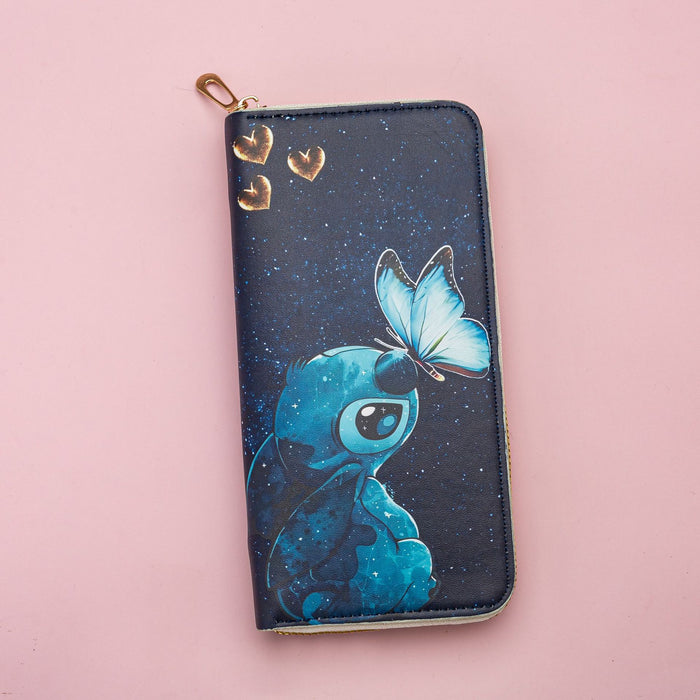 Wholesale Long Wallet with Zipper,  Printed Cartoon Wallet