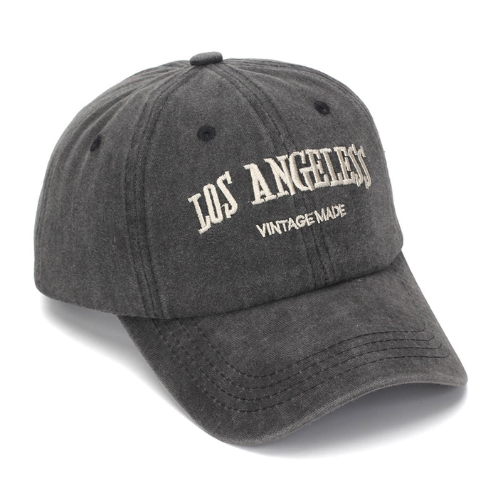 Wholesale Vintage Letter Embroidered Unisex Washed Cotton Baseball Cap Fashion Accessory Gift