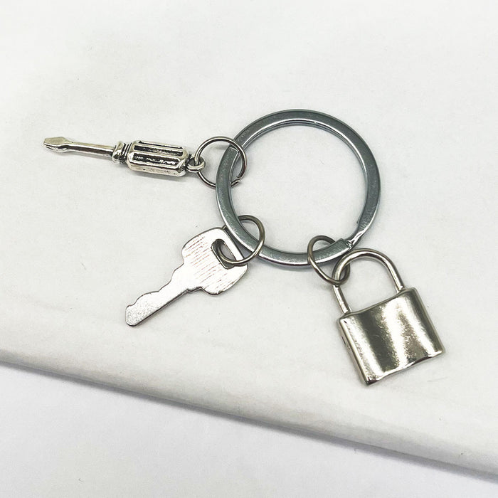 Wholesale Stainless Steel Father's Day Keychain JDC-KC-TYS013