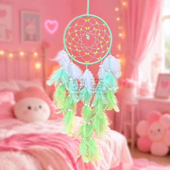 Wholesale Feather Butterfly Dream Catcher Wind Chime Bedroom Wall Decorative Accent MOQ≥2