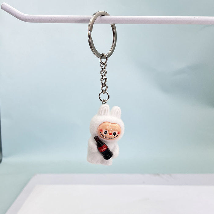 Wholesale Plush Coke Bottle Keychain Pendant Accessories Car Desktop Small Ornament