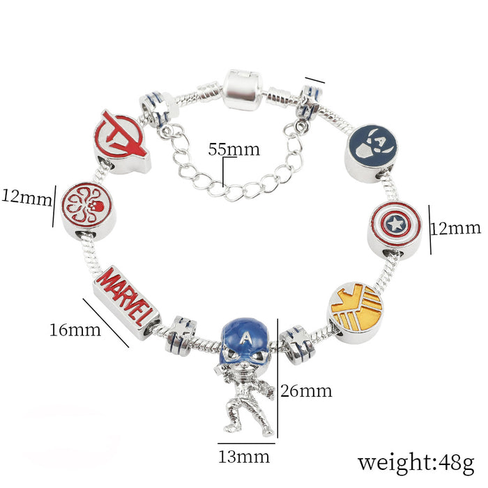 Wholesale Cartoon Anime Alloy Beaded Bracelet JDC-BT-ZhuoS006