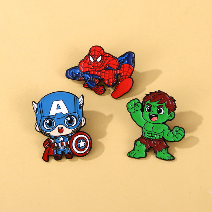Wholesale Hero Brooch Badge Clothing Backpack Jewelry Accessories Pins