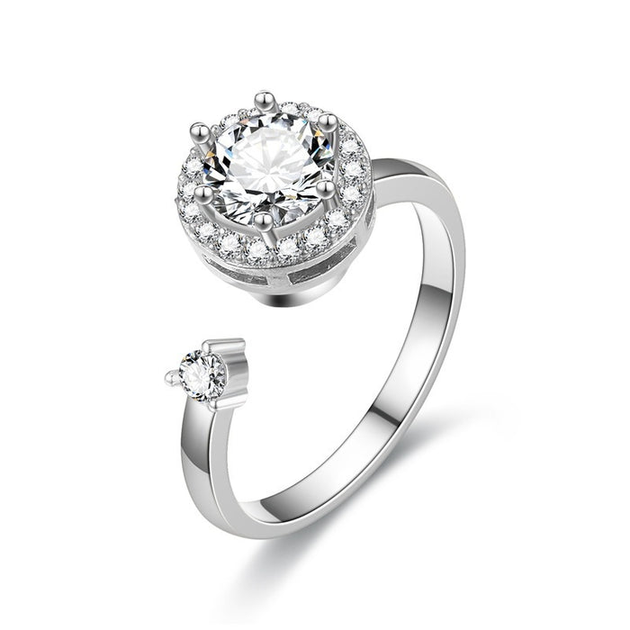 Wholesale Rings for women rotating live zircon rings for women jewelry