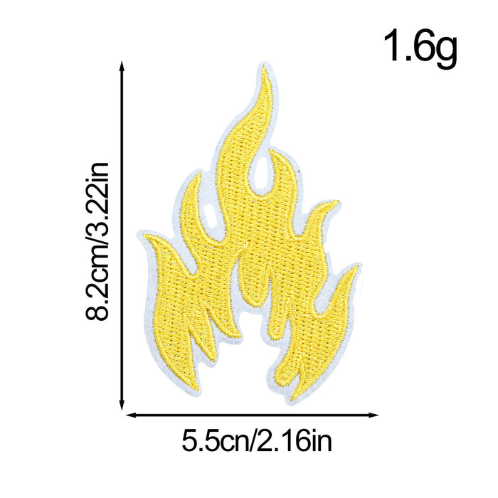 Wholesale Flame Embroidery Cloth DIY Patches