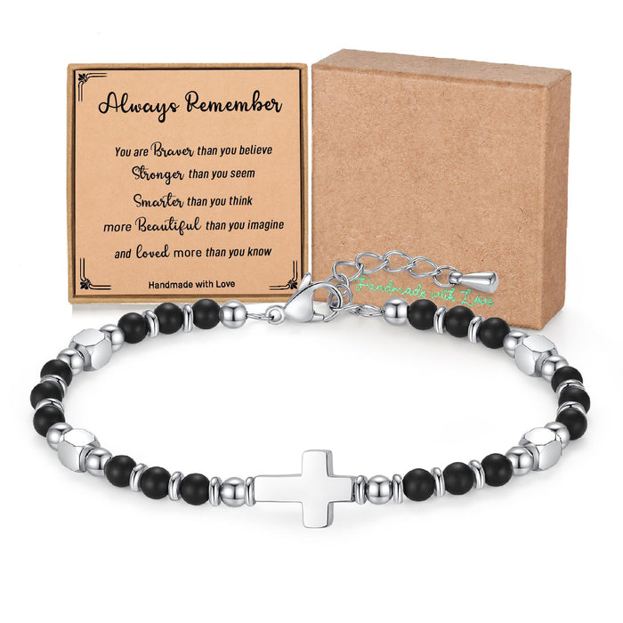 Wholesale Bohemian Style Couple Natural Stone Beaded Bracelet