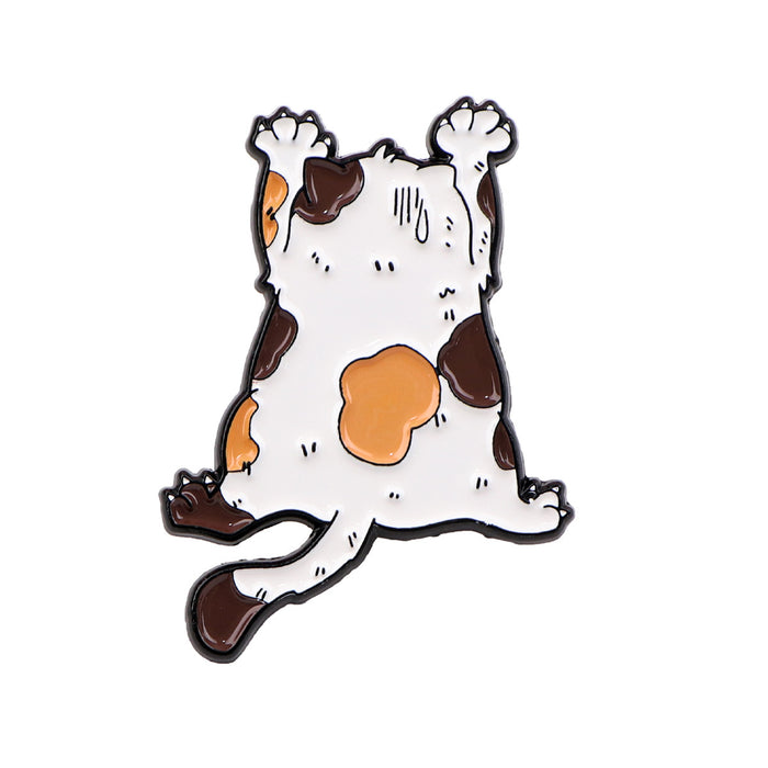 Wholesale Cartoon cute cat brooch badge clothing backpack decorative alloy