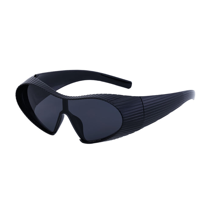 Wholesale sports sunglasses men's one-piece shaped sunglasses men's  wholesale shades