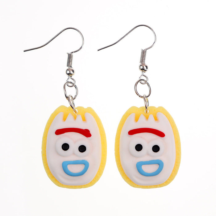 Wholesale Earrings Resin Fun Cute Cartoon (M) JDC-ES-niqing013