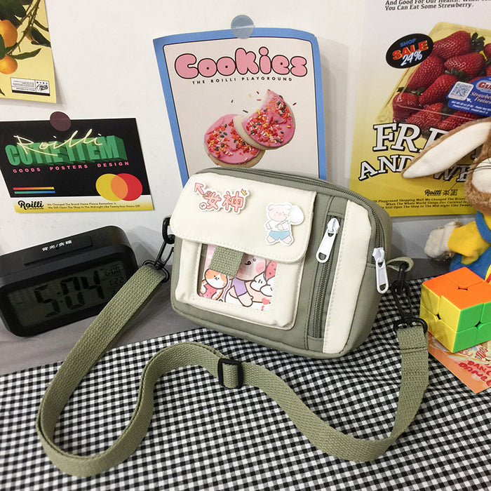 Wholesale Customized new canvas bag, crossbody bag, artistic versatile, cute shoulder bag