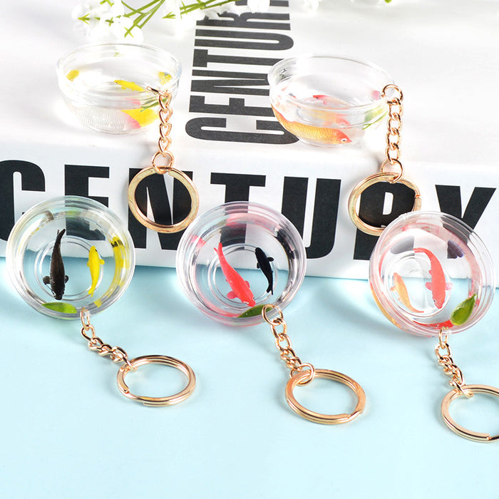 Wholesale Lucky Koi Fish Keychain Bag Charm Car Key Accessory Gift For Resale MOQ≥5