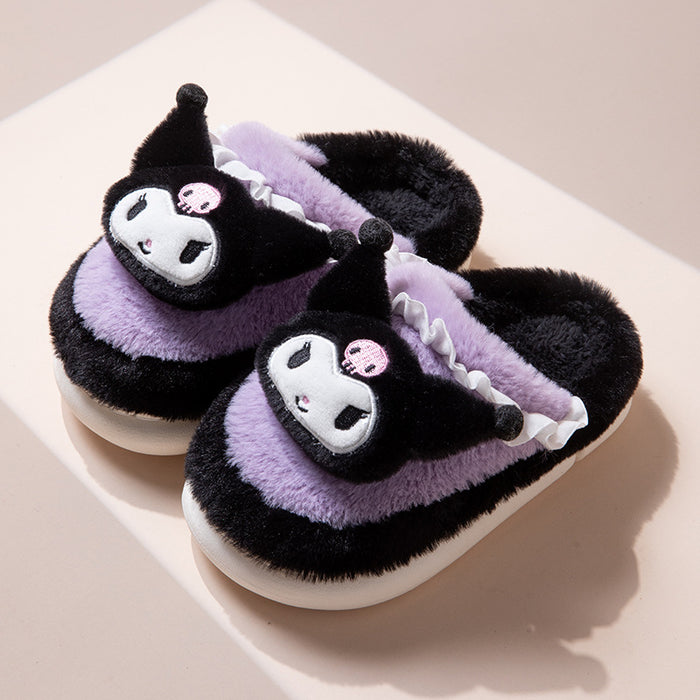 Wholesale EVA Plush Warm Thickened Soft Soled Slippers JDC-SP-Runj002