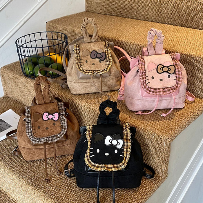 Wholesale PU cute cartoon retro style backpack bags for autumn and winter.