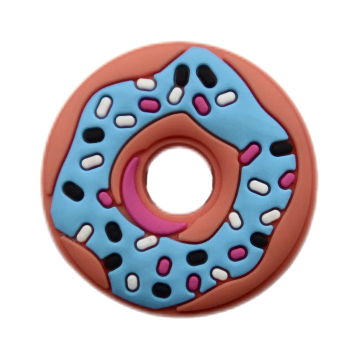 Wholesale Doughnut hole shoe flower shoe buckle PVC soft rubber shoe flower DIY accessory decoration buckle shoelace buckle in stock