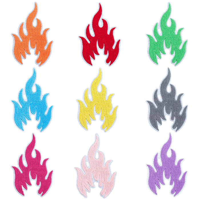 Wholesale Flame Embroidery Cloth DIY Patches