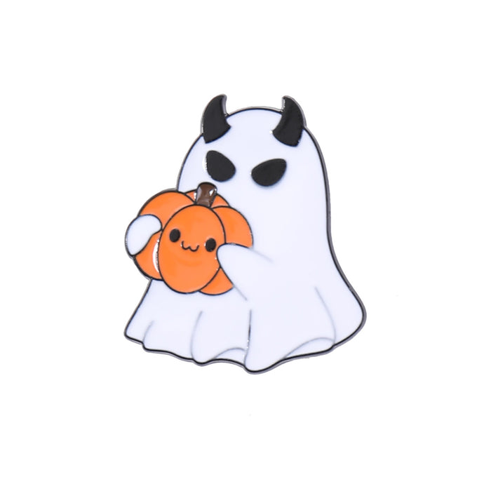 Wholesale  cartoon brooch metal decorative badge cute pumpkin ghost alloy brooch bag accessories