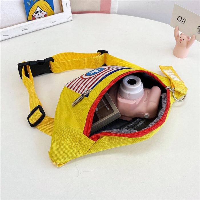 Wholesale New Mini Printed Shoulder Bag Cartoon Anime Waist Bag Crossbody Bag Cute Chest Bag