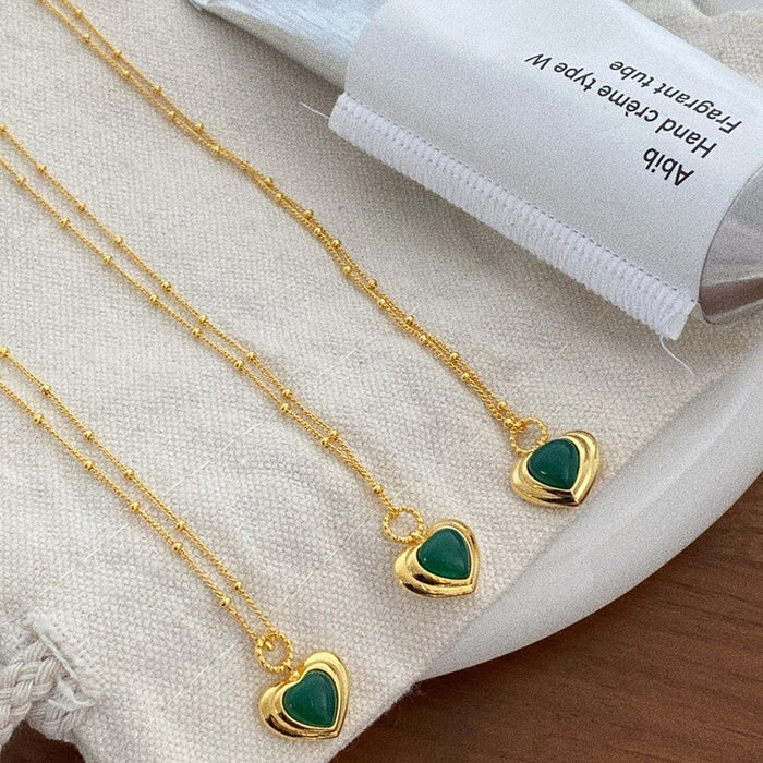 Wholesale Love necklace with niche design, light luxury and high-end sweater chain