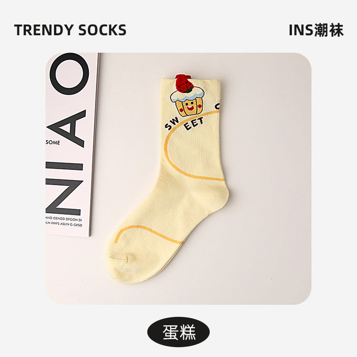 Wholesale New Cute Cartoon Socks with Creative and Bizarre Boneless Versatile Cotton Socks