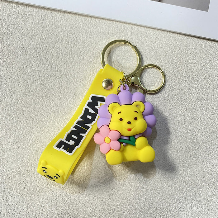 Wholesale Cute PVC honey bear keychains