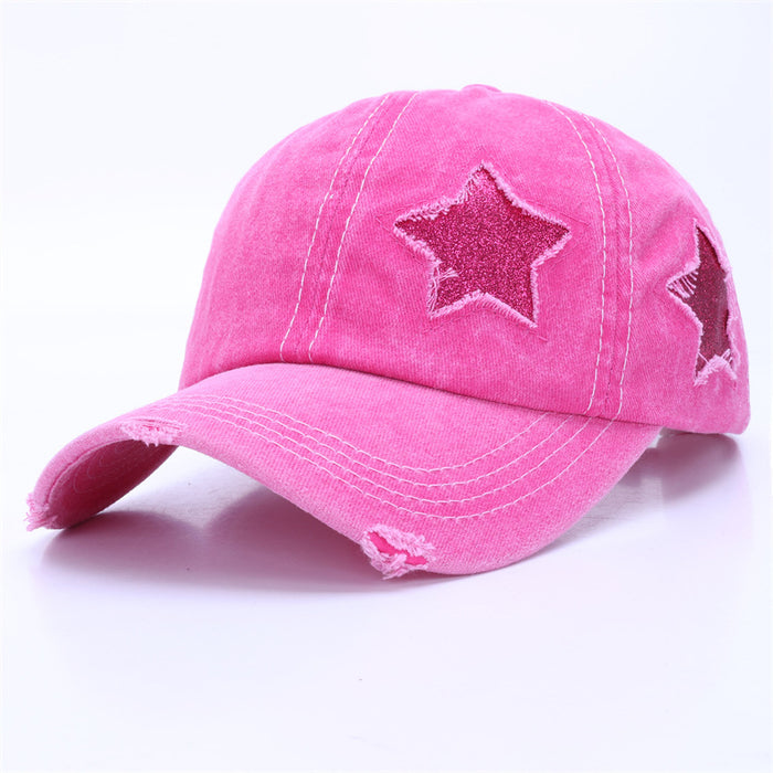 Wholesale Baseball cap for men, retro sun shading hat, washed cotton duckbill cap