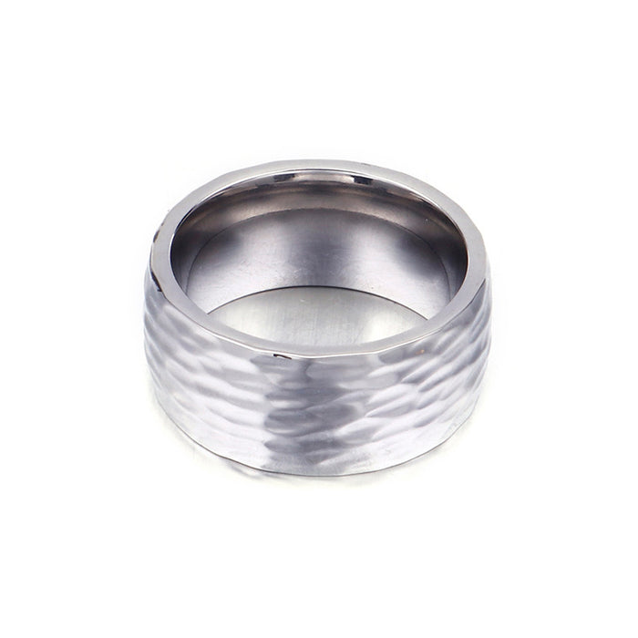 Wholesale Simple Stainless Steel Irregular Pattern Ring