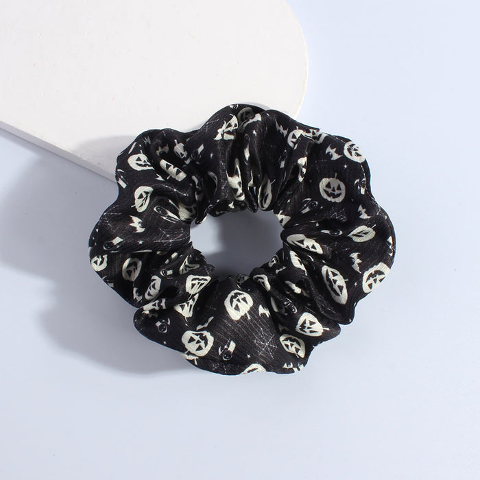 Wholesale Halloween Colorectal Pumpkin Hair Rope Skull Hair Accessories Women