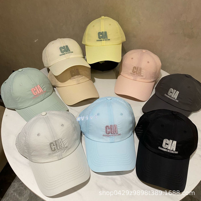 Wholesale Casual thin embroidered letter baseball cap street fashion big head circumference duck tongue cap wholesale