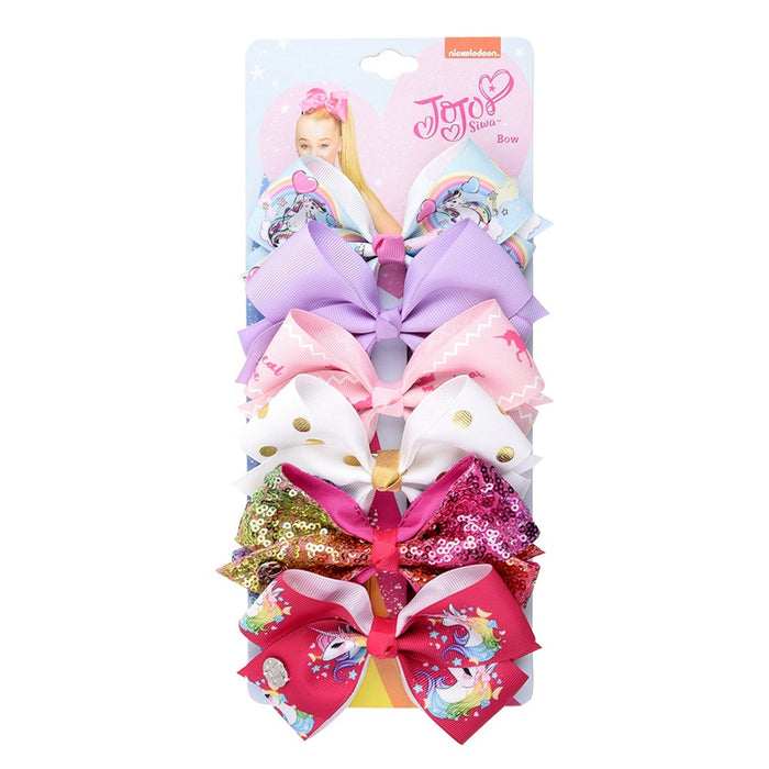 Wholesale Halloween Polyester Fabric Bow Hair Clip Set JDC-HC-Xiane018