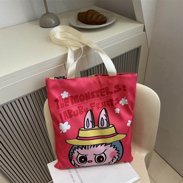 Wholesale Customized Canvas Bag Versatile Single Shoulder Bag Large Capacity Student Handbag Canvas Bag
