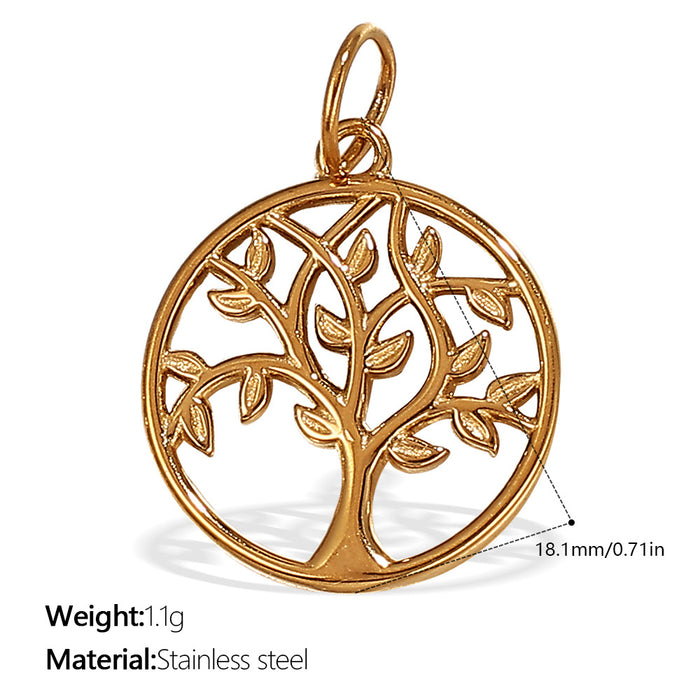 Wholesale DIY Stainless Steel Gold-Plated Necklace Pendant