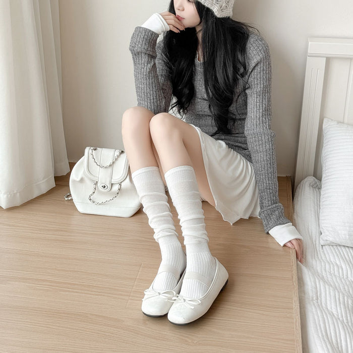 Wholesale Boneless new socks, calf socks, trendy pile socks