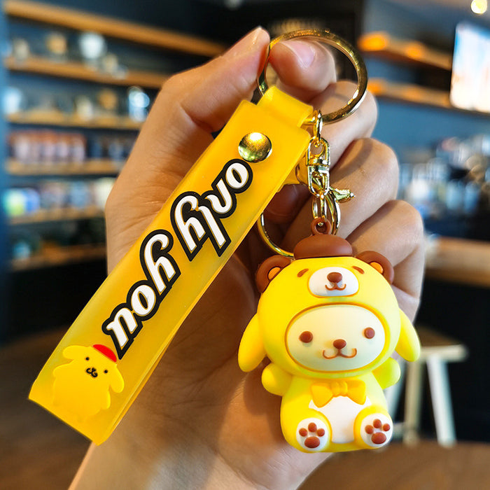 Wholesale Cartoon Doll Silicone Keychain JDC-KC-Tingm240