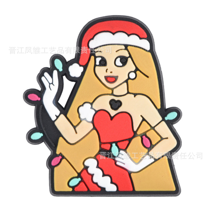 Wholesale 50pcs Christmas Shoes Charms  soft rubber shoes accessories decoration