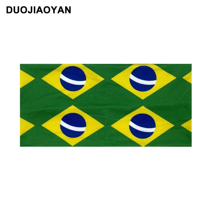 Wholesale Printed Flag Pattern Sports Headband Polyester Stretchy Wide Edge Everyday Styling