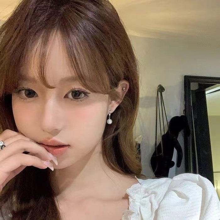 Wholesale Pearl Pendant Earrings Ear Clips Earrings