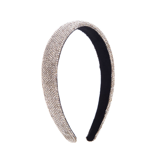 Wholesale Simple Rainbow Full Diamond Headband JDC-HD-HM021