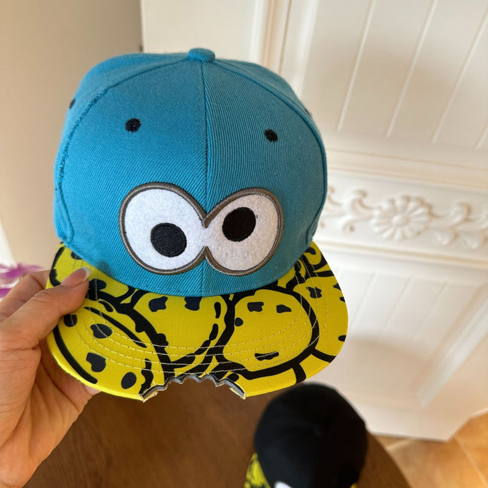 Wholesale Baseball cap embroidered lightning duckbill cap sunshade and sun protection cap flat edge duckbill cap