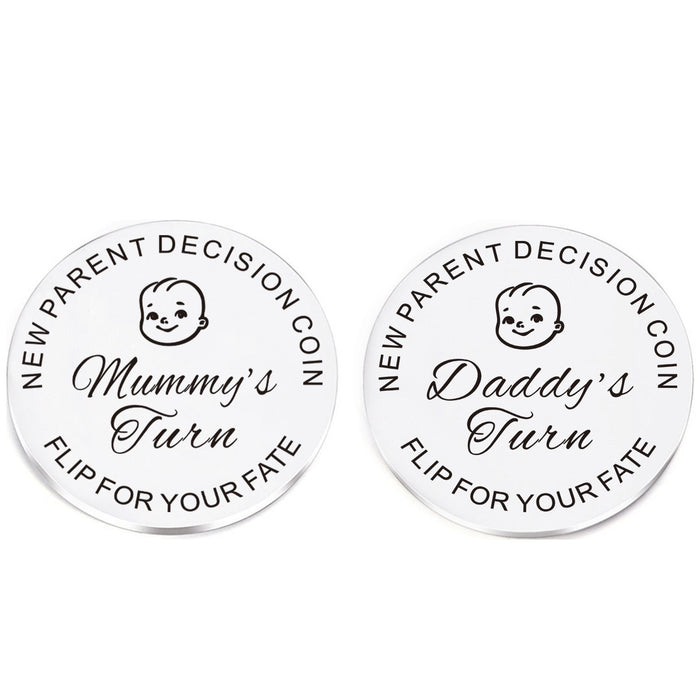 Wholesale Newborn commemorative coin baby stainless steel decision coin
